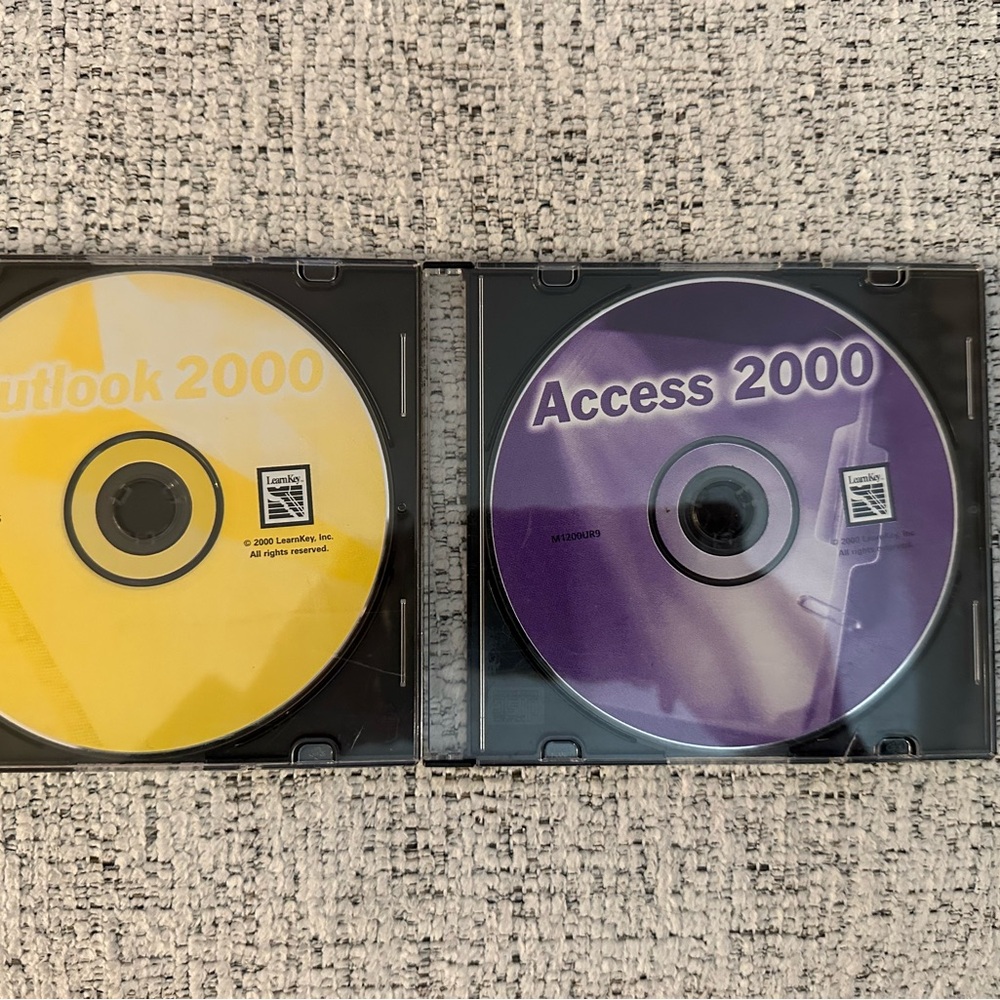 Microsoft Yellow and Purple Software CDs